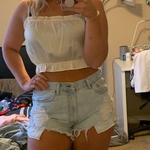 Cropped Tank Top Blouse